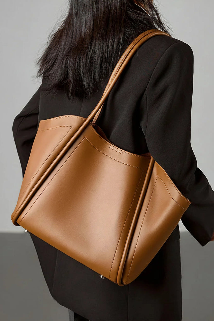 Women's Large Capacity Shoulder Bag armpit bag Ladies Genuine Leather Commuter Shopper Bags High Quality Luxury Handbag Big tote