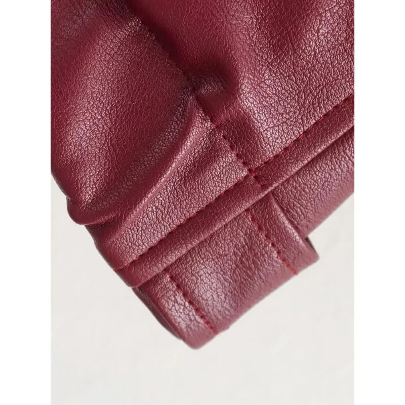 Élise Women's Faux Leather Zip-Up Jacket
