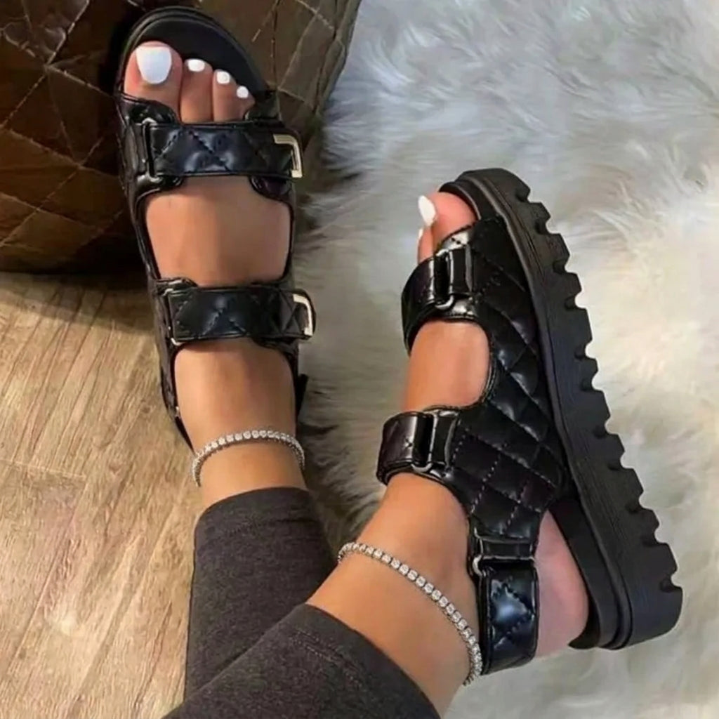 Amélie Chunky Platform Buckle Sandals for Women
