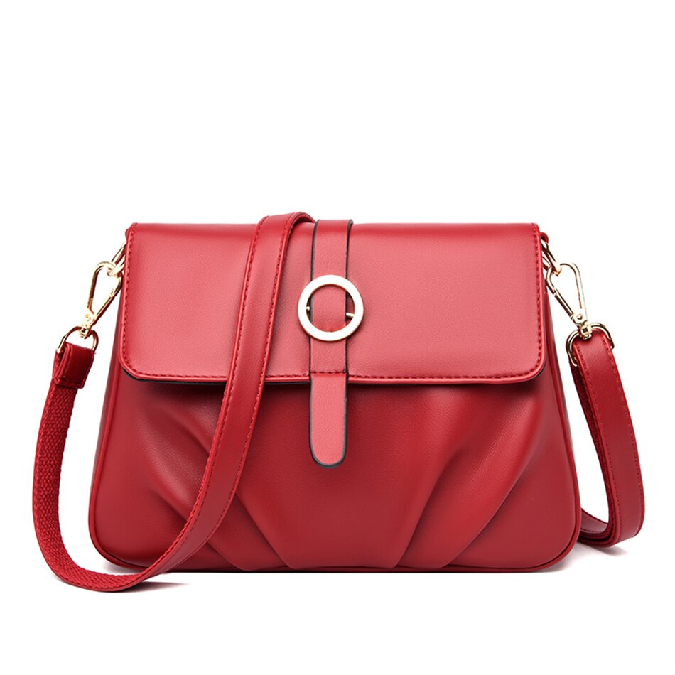 Camille Ruched Flap Crossbody Bag