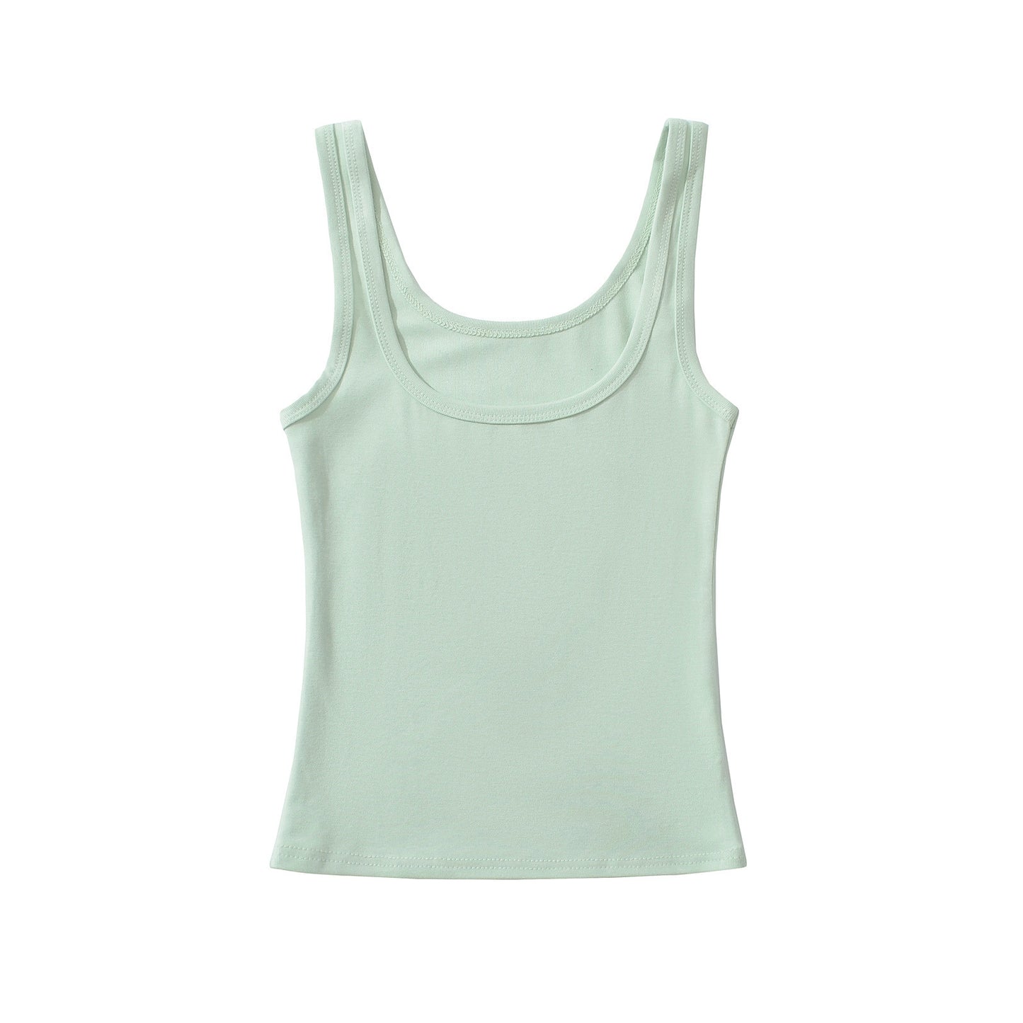Essential U-Neck Ribbed Tank Top