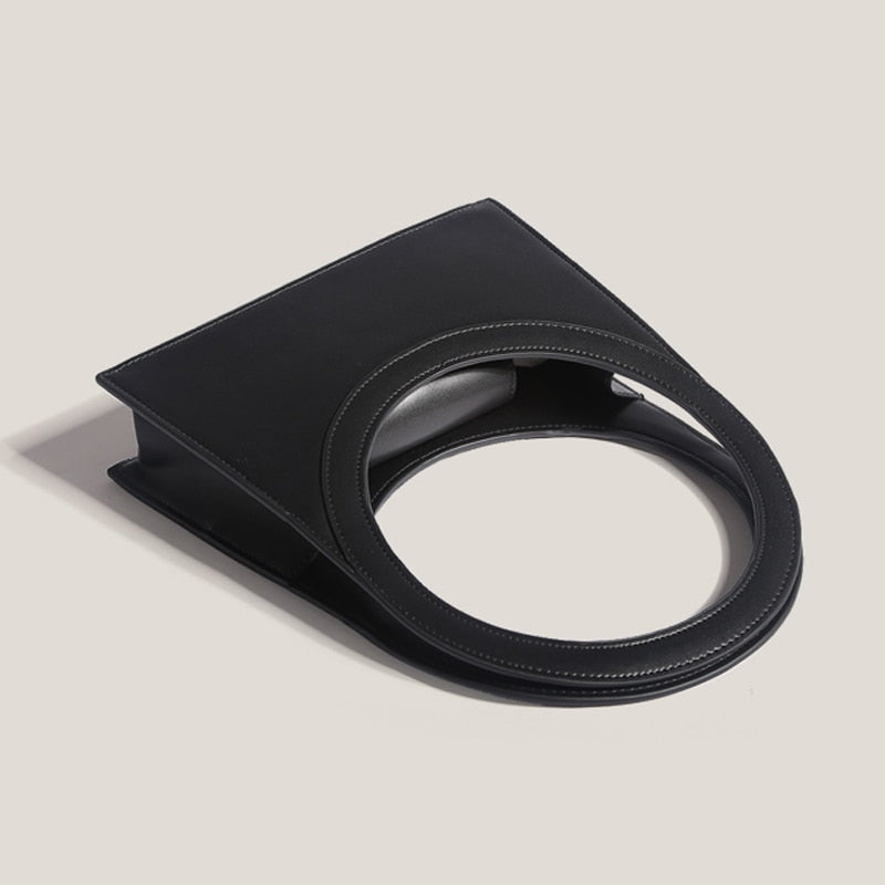 Sculptural Ring Handle Mini Handbag