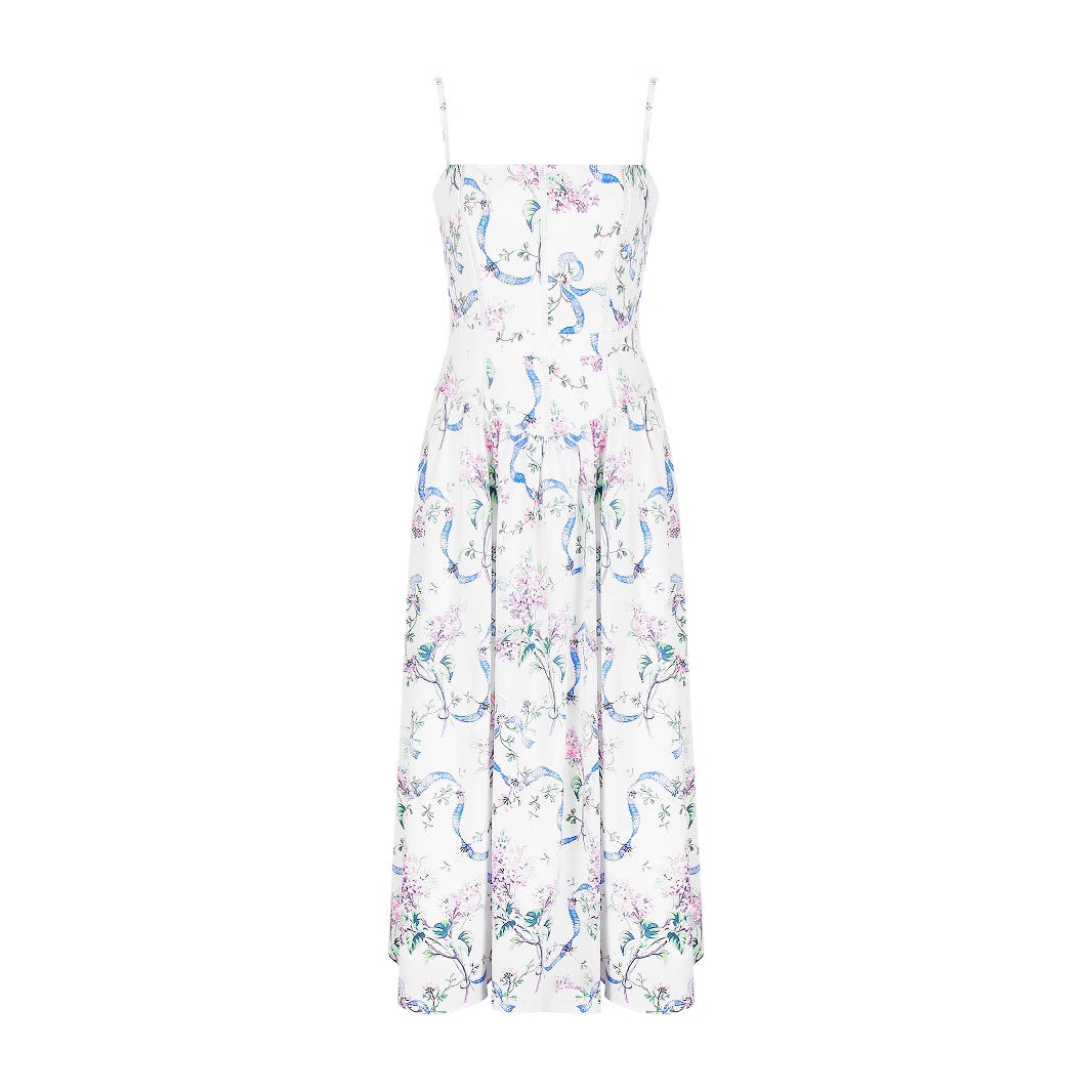 Luxury Floral Corset Maxi Dress – Romantic Summer Evening Gown