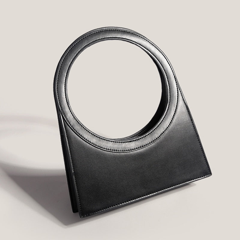 Sculptural Ring Handle Mini Handbag