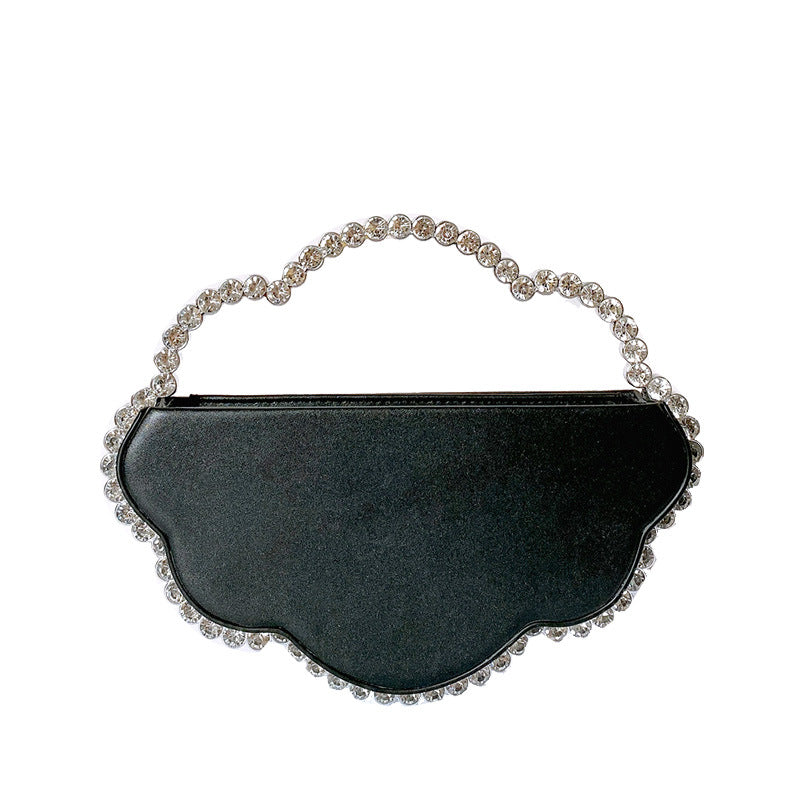 Crystal-Trim Cloud Evening Bag