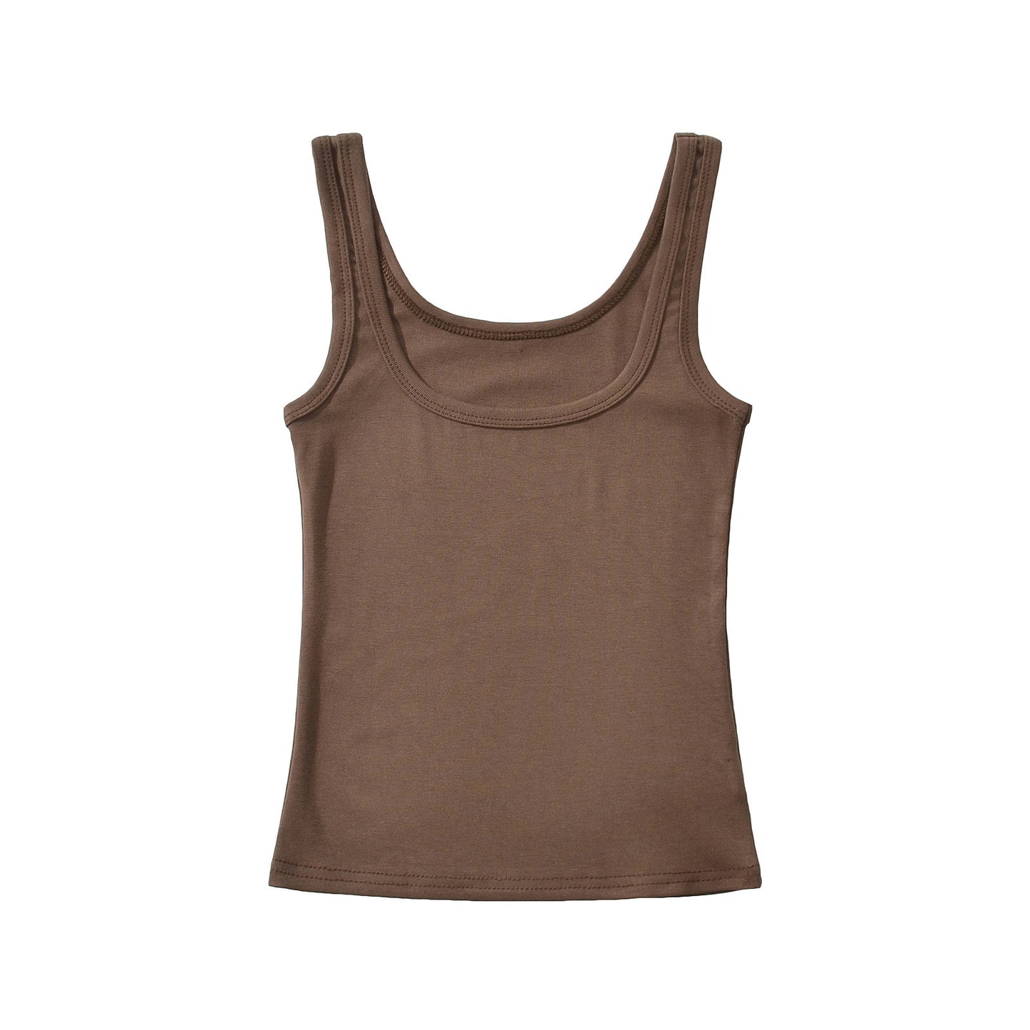 Essential U-Neck Ribbed Tank Top