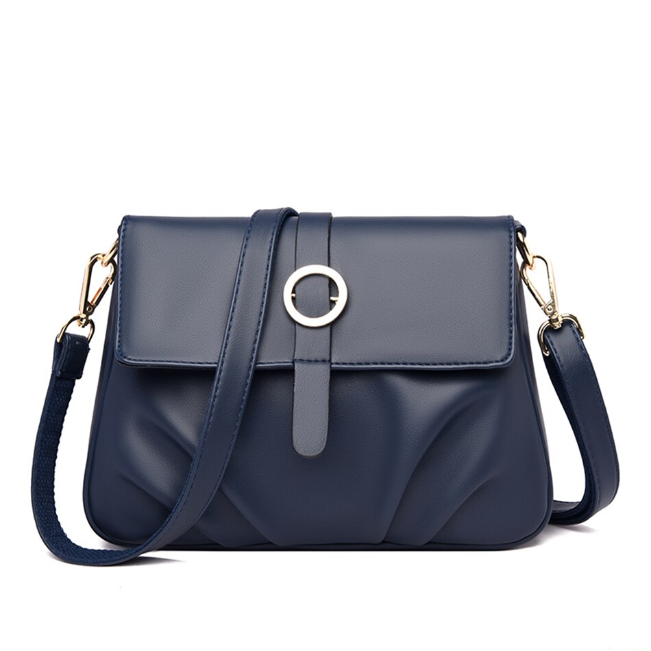 Camille Ruched Flap Crossbody Bag