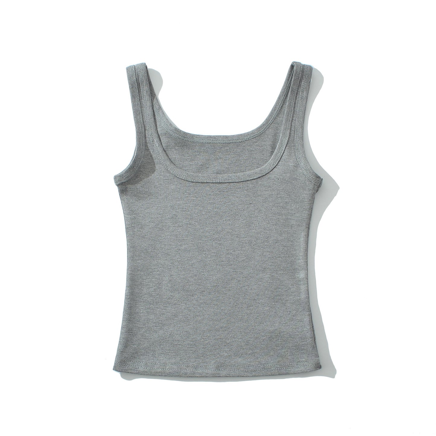 Essential U-Neck Ribbed Tank Top