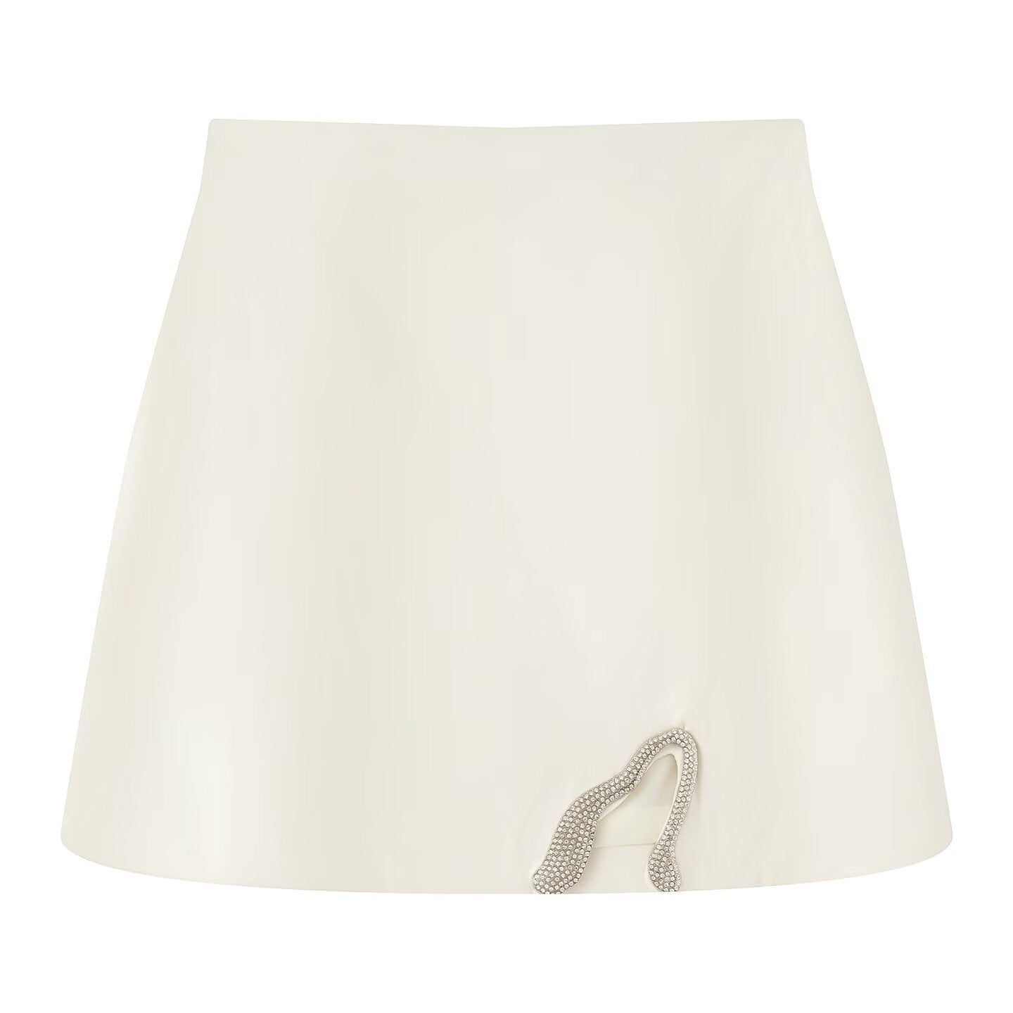 Serpentine Crystal Detail Top & Mini Skirt Separates