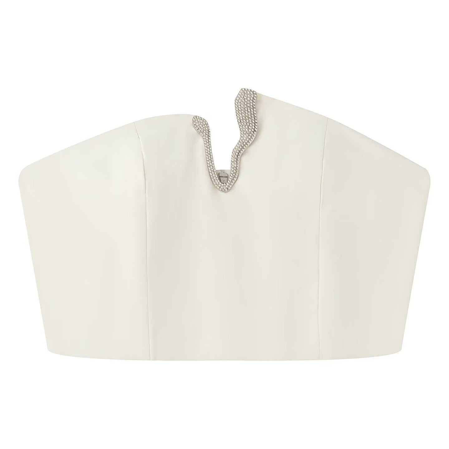 Serpentine Crystal Detail Top & Mini Skirt Separates