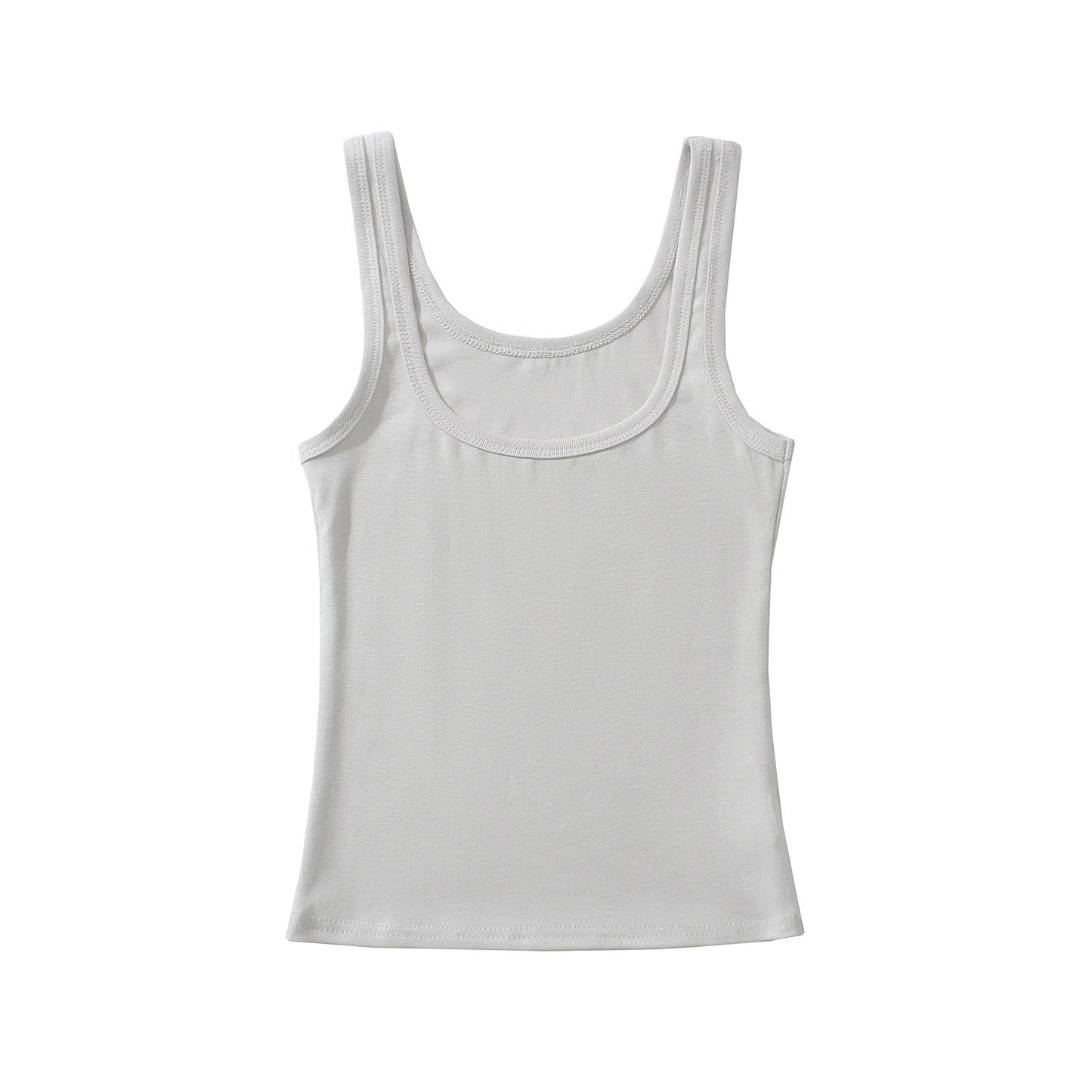 Essential U-Neck Ribbed Tank Top