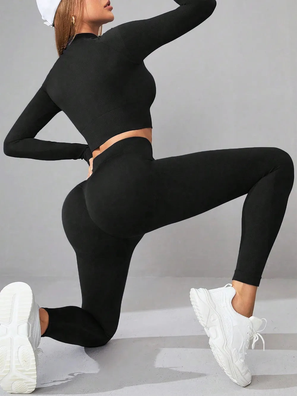 Sculpt Long Sleeve Top & High-Waist Leggings Set